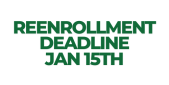 Jan. 15 - Reenrollment Deadline for Returning Families Jan. 15 - Reenrollment Deadline for Returning Families