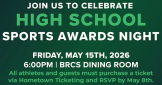 May 15 Save the Date: HS Sports Awards Night May 15 Save the Date: HS Sports Awards Night