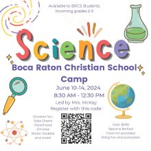 Science Camp Incoming 2nd-5th Graders Science Camp Incoming 2nd-5th Graders