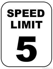Campus Speed Limit Campus Speed Limit