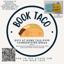 Dec. 1 - Book Taco Required Reading Due 