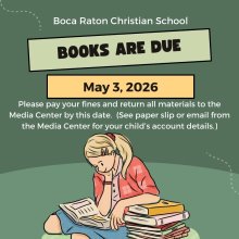 Media Center Books are Due May 3rd Media Center Books are Due May 3rd