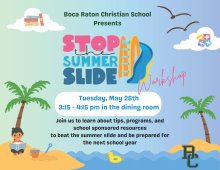 "Stop the Summer Slide" Workshop "Stop the Summer Slide" Workshop