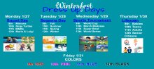 1/27-1/31 High School Winterfest Dress-up Days