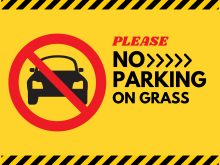 Please No Parking on the Grass 